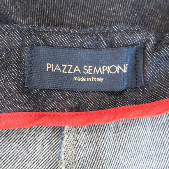 Piazza Sempione Blue Ankle Pants - Picture 6 of 7